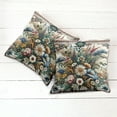 thumbnail image 6 of Ambesonne Floral Eucalyptus Throw Pillow Cover 2 Pack, Western Bloom, 20", Dark Tan Multicolor, 6 of 7