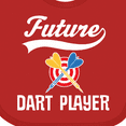 thumbnail image 4 of Inktastic Future Dart Player Boys or Girls Baby Bib, 4 of 4