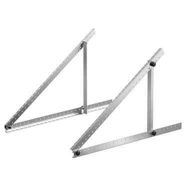 KFFKFF 50-Inch Solar Panel Support Brackets, 0 to 90° Modifiable Incline Mount Brackets Sustain 100-550W Solar Panels, Featherweight Aluminum Brackets with Foldable Incline Legs