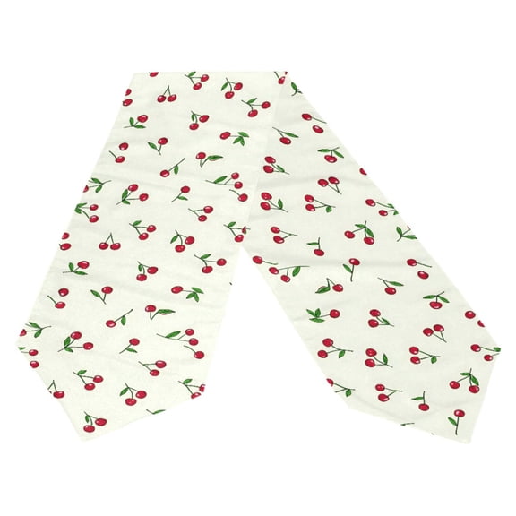 Ryvnso Red Cherries Table Runner Tablecloth Home Decoration 13 x 70 inches