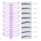 thumbnail image 2 of Paquete de 8 plantillas para cejas para principiantes, sello reutilizable para cejas DIY para maquillaje de 3 minutos (morado), 2 of 6