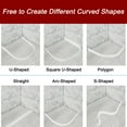 thumbnail image 4 of REGALWOVEN Flexible Molding Trim, Silicone Peel and Stick Self Adhesive Shower Water Barrier White 79 inch, 4 of 7