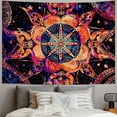 thumbnail image 2 of PRATYUS Mandala Tapestry Trippy Flowers Tapestry Wall Hanging For Bedroom Aesthetic Psychedelic Tapestry Multi Size Painting, 2 of 6