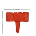 thumbnail image 2 of No-Dig Garden Edging Border 5 Pack, 9.84x9.03in Stone-Look Landscape Barrier for Lawn Beds,White, 2 of 5