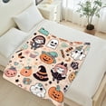 thumbnail image 5 of Halloween Throw Blanket 30" x 40" - Soft Flannel Blanket, Cozy Plush for Couch, Sofa & Bed, Fall Winter Decor, for Kids & Adults, 5 of 8