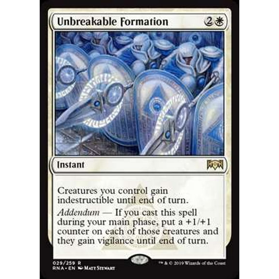 MtG Ravnica Allegiance Rare Unbreakable Formation #29