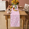 thumbnail image 2 of Pink White Christmas Table Runner 70 Inches Long Farmhouse Dress Scarves, Xmas Tree Snowflake Winter Abstract Dining Tablerunner for Coffee Table/Kitchen Island/Party Décor, 13" x 70", 2 of 8