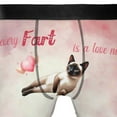thumbnail image 4 of Every Fart is Love Note Siamese Guilty Face Happy Valentine's All Over Print Boxer Briefs Underwear for Men Dad Cat Lover Kitten Owner Gifts - 01016, 4 of 6