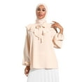 thumbnail image 2 of Fuchsia - V neck Collar - Blouses - Refka, 2 of 5