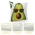 thumbnail image 4 of Orinice Avodados Cute Love Throw Pillows Covers. Singles or Sets of 2 (Sunglass Avocado, 1) White, 4 of 5