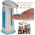thumbnail image 4 of Cheerful Gifts Soap Magic Automatic Soap Dispenser Touch less counter-top liquid soap dispenser waterproof base for Kitchen and Bathrooms regular soap, lotion or Sanitizer w/Light up and Chime, 4 of 8