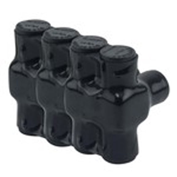 Penn-Union Insulated Cable Connector, Dual Entry, 10 AWG to 250 kcmil, AL/CU