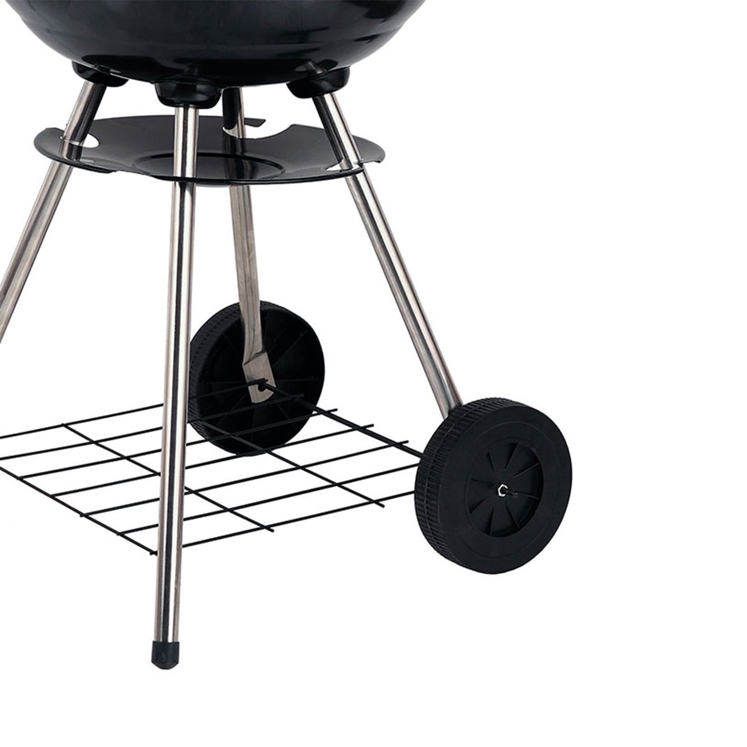 Brentwood BB-1701 17" Outdoor Lightweight Portable Charcoal BBQ Grill, Red