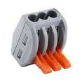 thumbnail image 3 of Garosa Bornier, 20pcs 2/3/5 Façon Réutilisable Ressort Levier Bornier Câble Électrique Connecteur Fil, 3 of 4