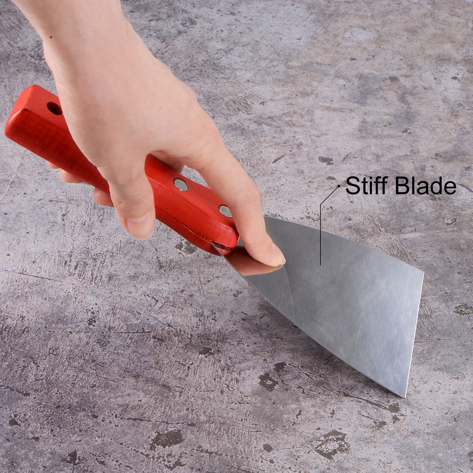 Unique Bargains Putty Scraper Stainless Steel Putty Knife Drywall Puttying 205mm 3Pcs