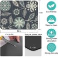thumbnail image 3 of Rubber Dish Drying Mat for Kitchen Counter Large Reggie Floral Washable Quick Home Coffee Pad Fit Under Sink,Bar,Utensils or Stemware (18x24in), 3 of 6