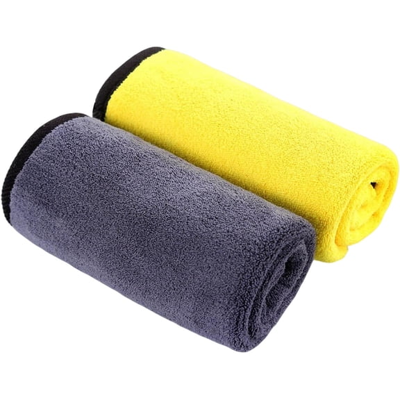 1 Pack Exterior Car Care Microfiber Cloths,Microfiber Drying Towels for Scratch-Free Car Wash, Quick Detail, Glass Cleaning, Extra Thick
