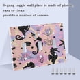 thumbnail image 4 of 2 Gang Light Switch Cover Plate Seahorse Coral Seashells Wall Plate Decorate Electrical Outlet Cover Plates 4.56”x4.48”, 4 of 8