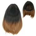 thumbnail image 4 of Natural , Soft Touch Straight  Long Straight Hair Elastic Hat And Elastic Band  For Dress Up Game For Party For  For Hair Salon, 4 of 8