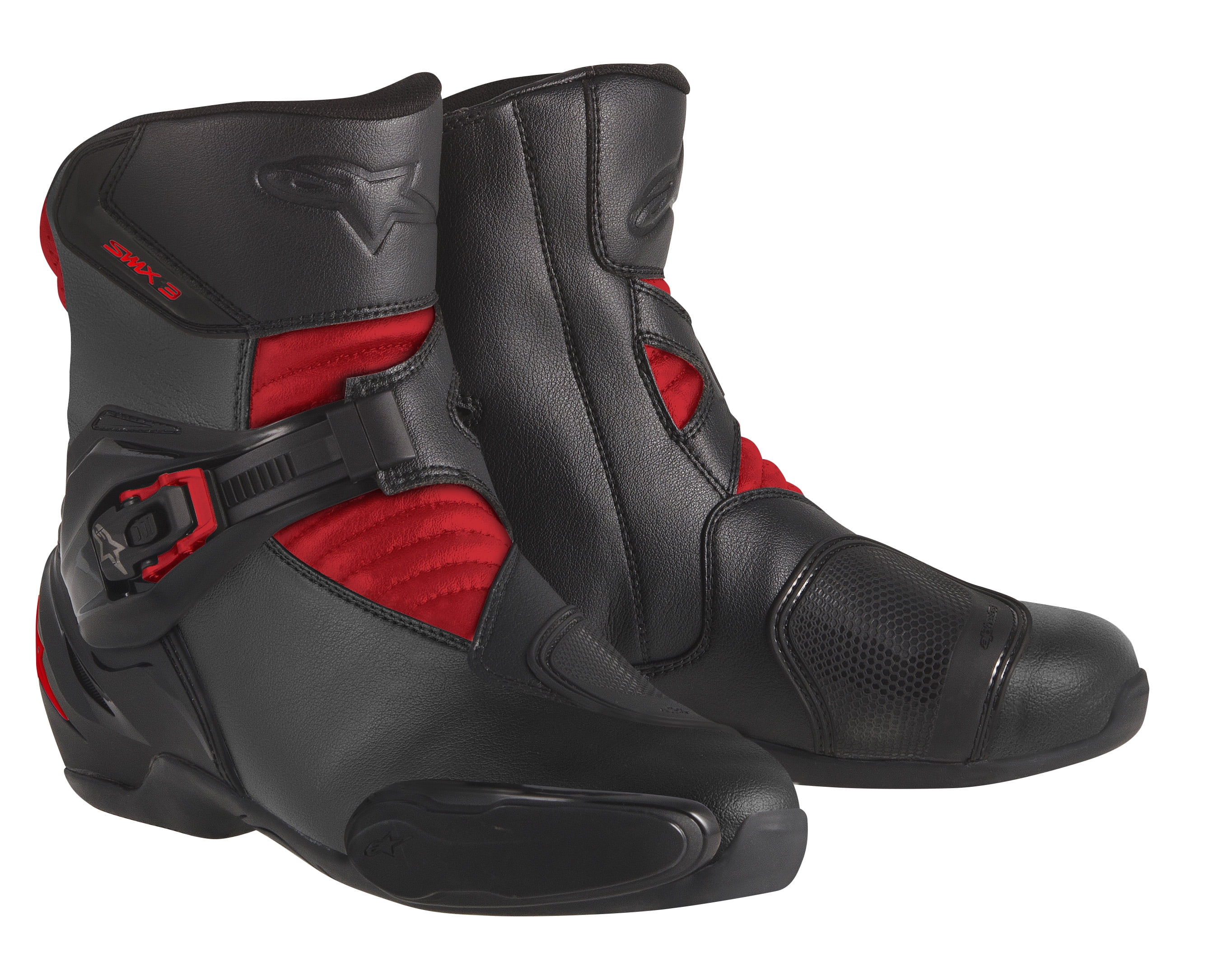 アルパインスターズ SMX-3 Alpinestars SMX-3 Motorcycle Boots Black/Red - Walmart.com