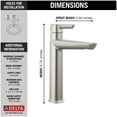 thumbnail image 2 of Delta 671-Dst Galeon 1.2 GPM Single Hole Bathroom Faucet - Black, 2 of 4