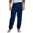 thumbnail image 4 of Hanes EcoSmart Men's Fleece Sweatpants, Value 2-Pack, 32" Light Steel/Navy 2XL, 4 of 7