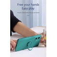thumbnail image 3 of Kickstand Case Compatible with iPhone 13 Mini, Soft Silicone Protective Case Cover with 360°Rotatable Ring Holder (Dark Green, iPhone 13 Mini), 3 of 14