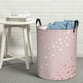 thumbnail image 7 of KLL Rose Gold Abstract Spots 1 Waterproof Foldable Laundry Hamper Bucket with Handles for Storage Bin,Kids Room,Home Organizer (Medium ), 7 of 7