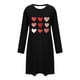 thumbnail image 2 of TaTaai Fashion Women's Valentine's Day Printed Nightgown, Short-Sleeve Round Neck Loose Dress, Airy Fabric for Summer Spring Daily Casual Occasions Gift, 2 of 6