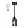 thumbnail image 1 of E27*1 Pendants Light Restaurant Farmhouse With LED Bulb 3000K Warm Light/ 6500K White Light, 110V/220V Modern Chandelier Decorative Black Iron Cage Pe, 1 of 5