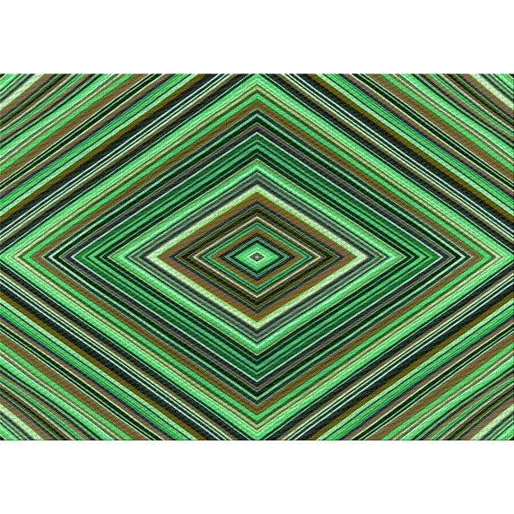 Ahgly Company Indoor Rectangle Patterned LimeGreen Area Rugs, 2' x 5'