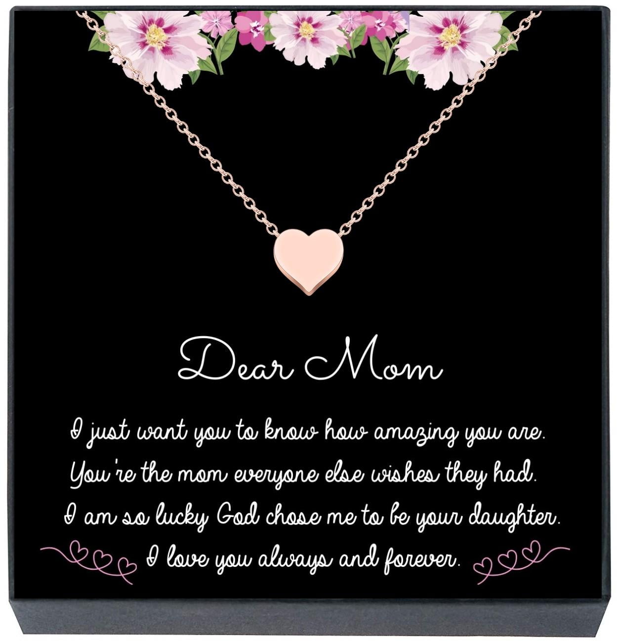 Unique Mothers Day Gift To The Woman Who Rasied Me Mother's Day Necklace Mom Necklace Gift from Son Mothers Day Gift From Daughter