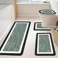 thumbnail image 2 of Sentmoon Shower Rug Bath Mat Bathroom Rugs Sets 4 Piece with Lid Cover Bathroom Shower Rugs with U Shaped Toilet Mat Absorbent Microfiber Plushes Non Slip Bath Rugs Washable Rug, 2 of 8