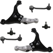 Detroit Axle - Front 6pc Control Arms Kit for 06-10 Hyundai Sonata, 2 Lower Control Arms 2 Lower Ball Joints 2 Sway Bars 2006 2007 2008 2009 2010 Replacement
