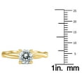 thumbnail image 4 of SZUL Women's 1 Carat AGS Certified Diamond Solitaire Braided Twist Ring in 14K Yellow Gold  (K-L Color, I2-I3 Clarity), 4 of 6