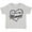 AC-Heather Grey, variant on Inktastic I Love My Mommy in Black Chalk Heart Boys or Girls Toddler T-Shirt
