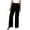 Black, variant on CFLVAEK Flare Dress Pants Women Petite 3 Button High Waisted Work Pant Comfy Bootcut Solid Office Trousers Casual Full Length Dressy Business Pants XL Black