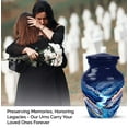 thumbnail image 4 of MUKTIVE River Blue Keepsake Urns for Ashes Mother & Father - Cremation Urns for Male & Female 3 Inch - Mini Memorial Classic Ash Holder - Urn for Adult Human for Funeral, Burial, 4 of 7