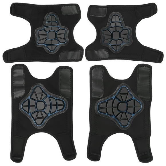 Training Wheels, Safety Gear Set - Elbow & Knee Pads, Blue-Black Balance Bike for Kids