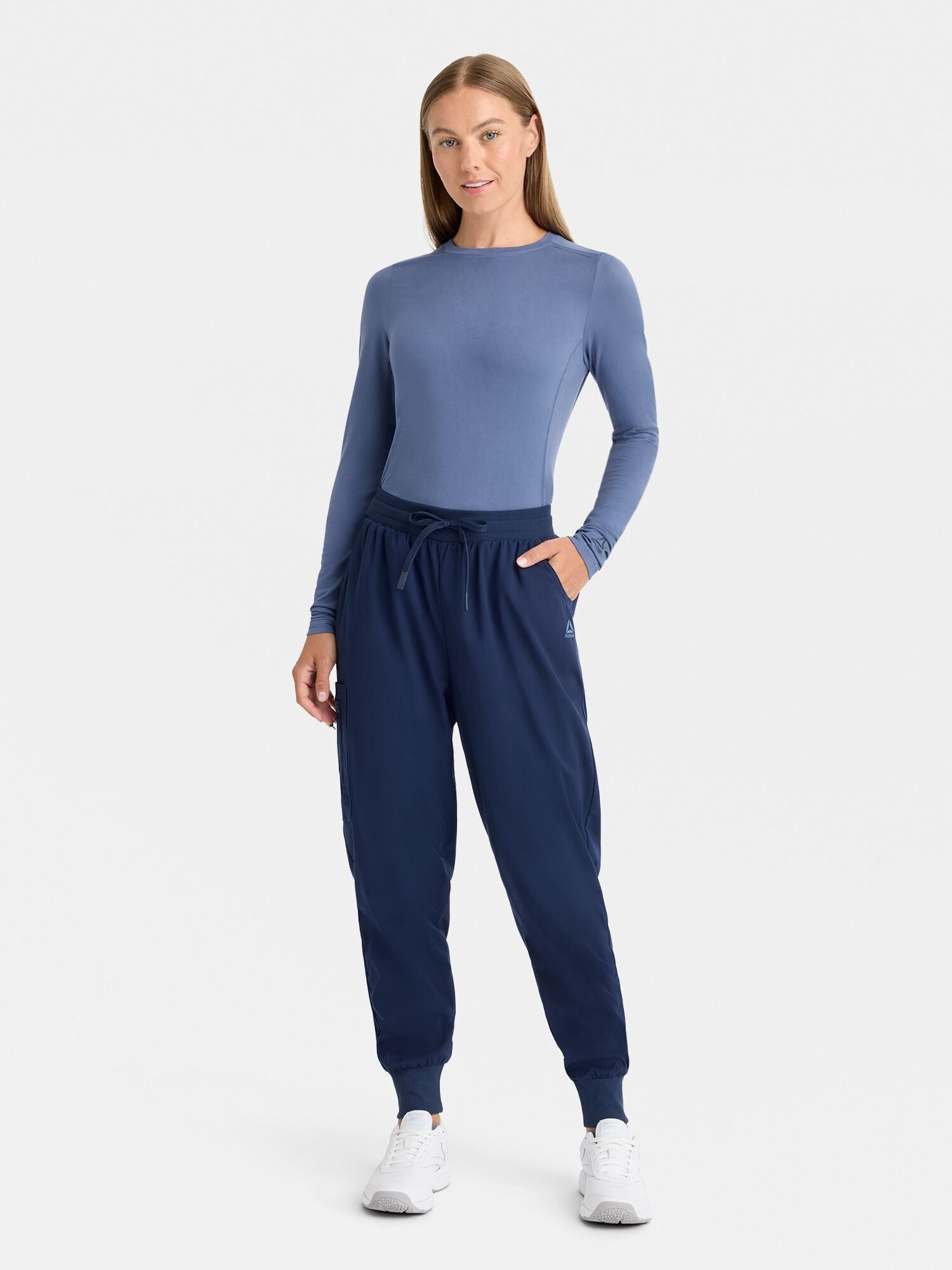 Reebok Women's Under Scrub Top with Moisture Wicking, 1 Pack Sizes S-3XL