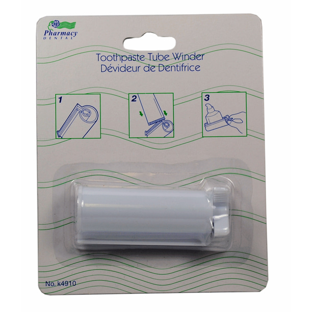 Toothpaste Tube Winder White Plastic Squeeze Dispenser Easy Rolling