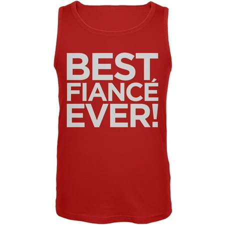 Valentine's Day - Best Fiance Ever Red Mens Tank (Best Tank For Mvp 2.0)