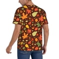 thumbnail image 2 of Fotbe Autumn Leaves Baseball Jersey Shirt for Men and Women, Casual Short Sleeves Button Down T-Shirt-X-Large, 2 of 9