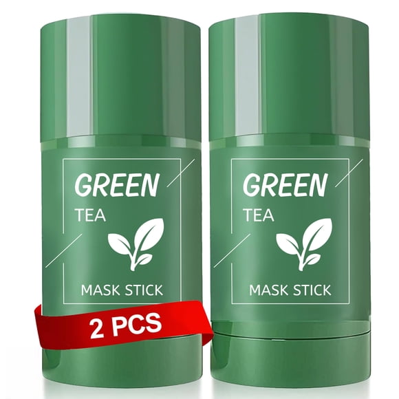 SHUIKU Barra de Arcilla de Té Verde 2 Unidades, Mascarilla Control de Grasa