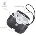 thumbnail image 4 of Étui de Recharge Compatible avec Airpods Pro, Étui à Rabat en Cuir avec Long Cordon Noir, 4 of 5