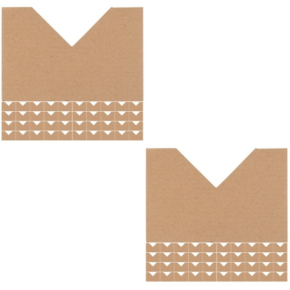 FENGGUIQU Sturdy Picture Frame Corner Protectors Light Brown Kraft for Shipping