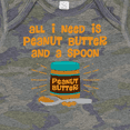 thumbnail image 4 of Inktastic Peanut Butter Spoon Boys or Girls Baby Bodysuit, 4 of 5
