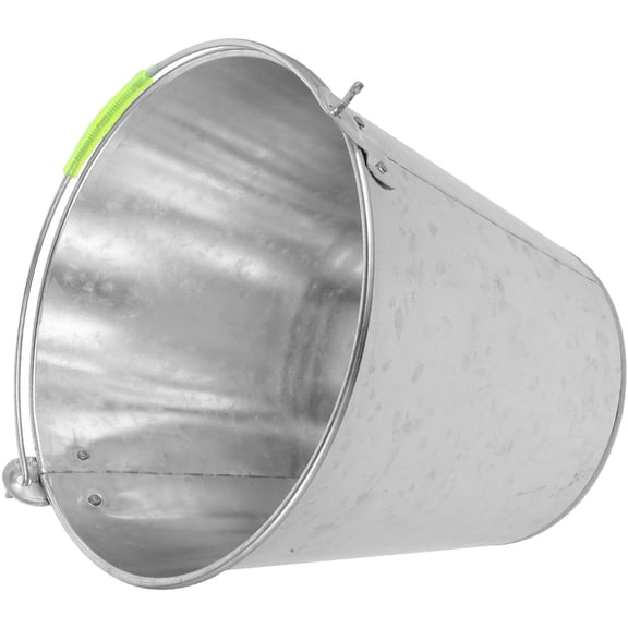NICERIO Water Container Storage Bucket Silver Utility Bucket for Construction 1Pack