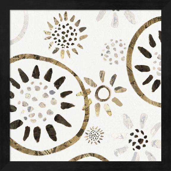 Great Art Now Garden of Gold I by Isabelle Z Framed Wall Art 13"W x 13"H