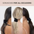 thumbnail image 4 of Kitsch Organic Cotton Scrunchies Ponies - Ponytail Holder - 6pc Set (Black), 4 of 8
